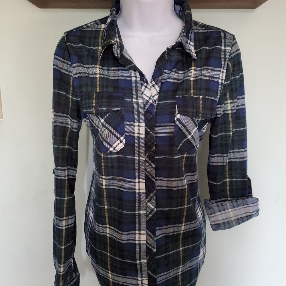 Passport Button Up Plaid Shirt - Picture 4 of 4